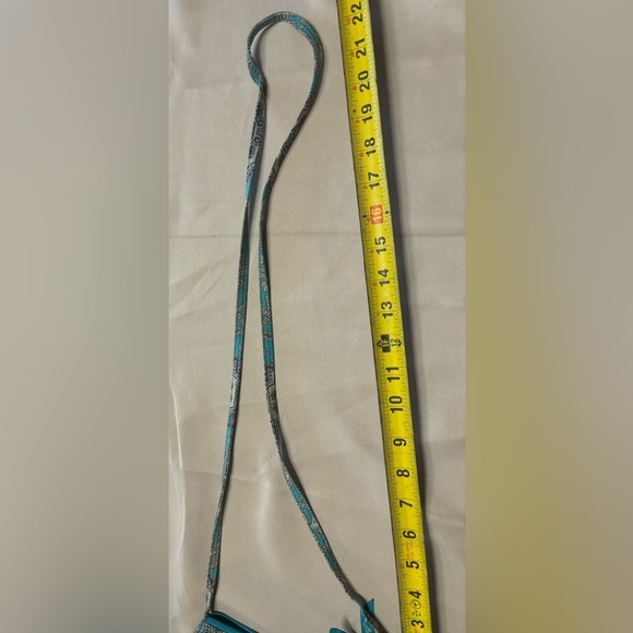 Vera Bradley‎ Frannie Turquoise Crossbody Bag with Paisley Design - Picture 6 of 16